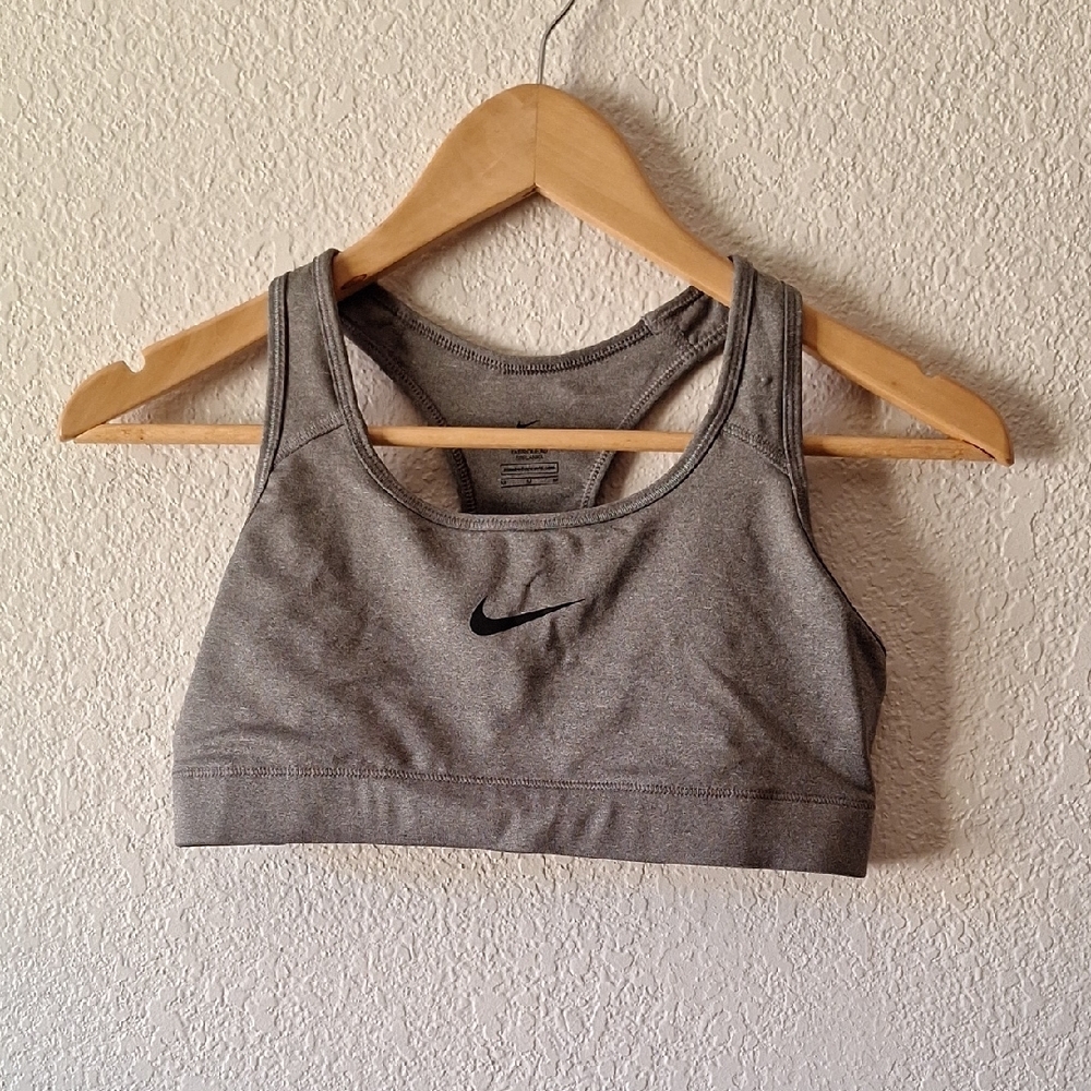 Nike :: Gray Racerback Sports Bra